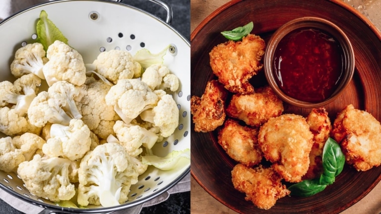Vegane Blumenkohl Buffalo Wings